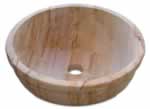Lavabo para baño de mármol Crema Marfil. Mármoles Feymar
